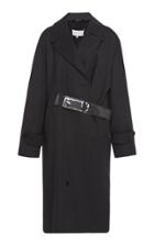 Maison Margiela Asymmetric Waist Wool Mlange Coat