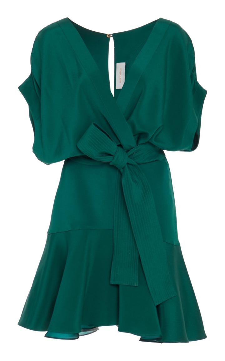 Silvia Tcherassi Wrap-front Garine Silk Dress