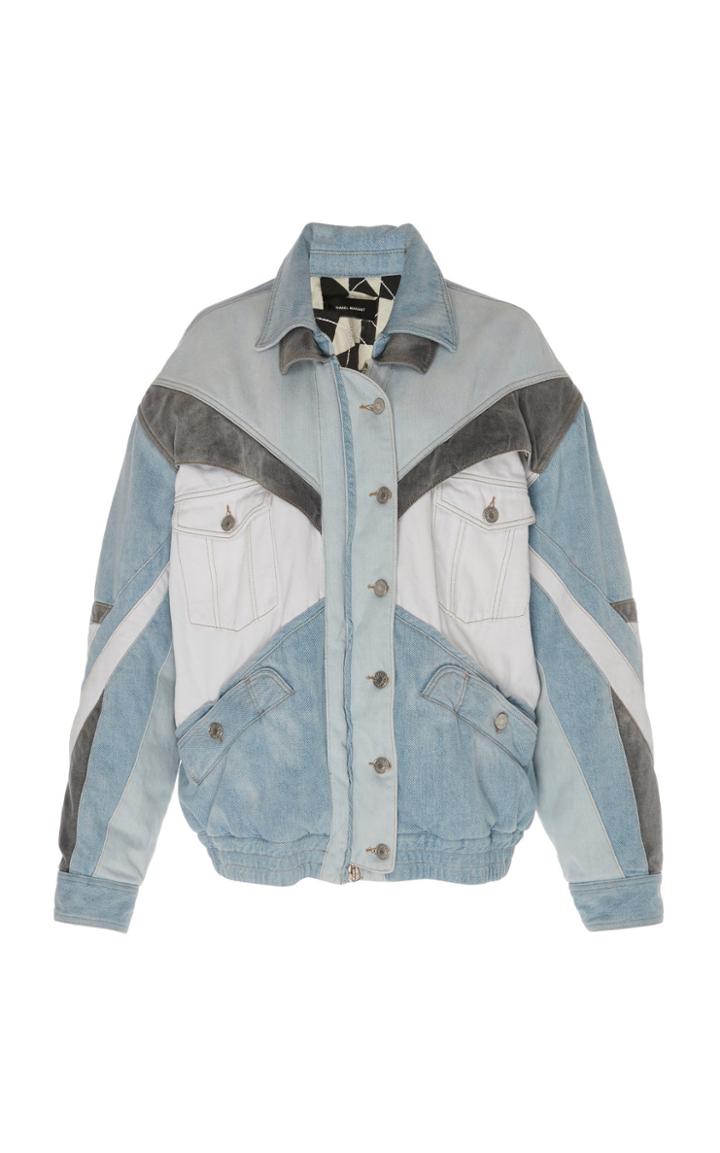Isabel Marant Sao Patchwork Cotton Jacket