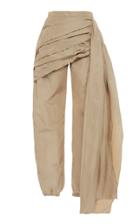 By Efrain Mogollon Boulton Draped Taffeta Tapered Pants