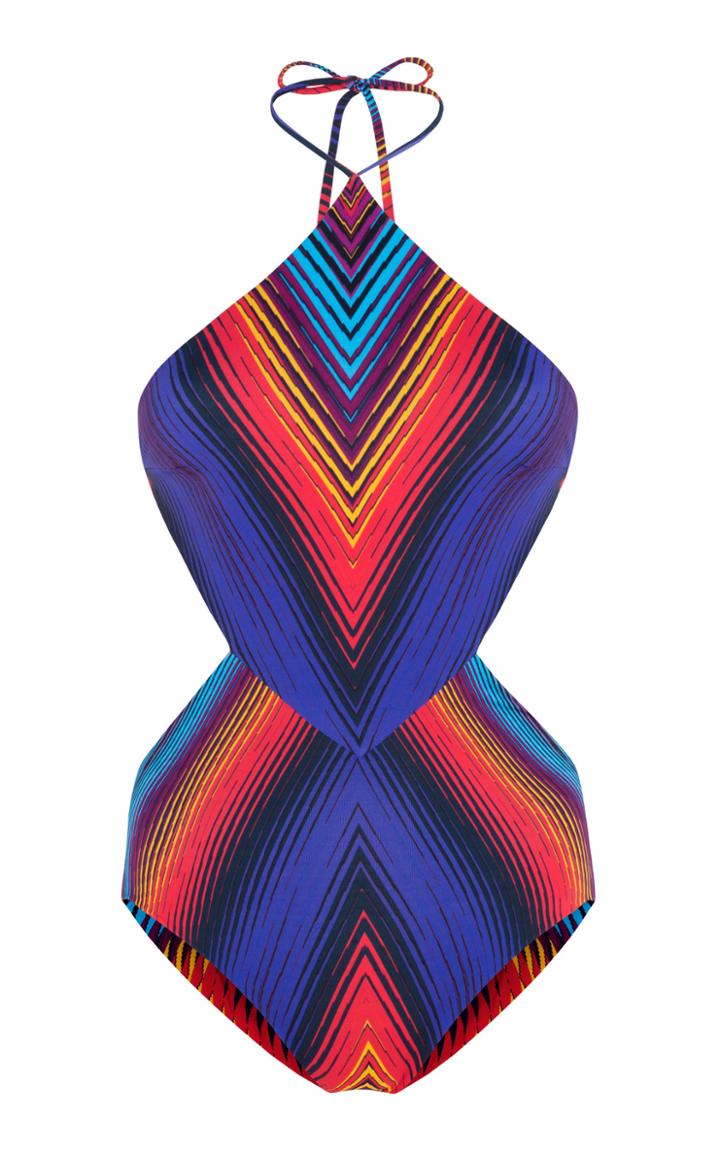 Adriana Iglesias Gala Printed One Piece Swimsuit
