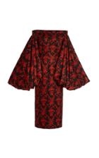 Moda Operandi Emilia Wickstead Kent Puffed-sleeve Satin Gown