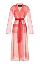 Rasario Tulle Belted Trench Dress