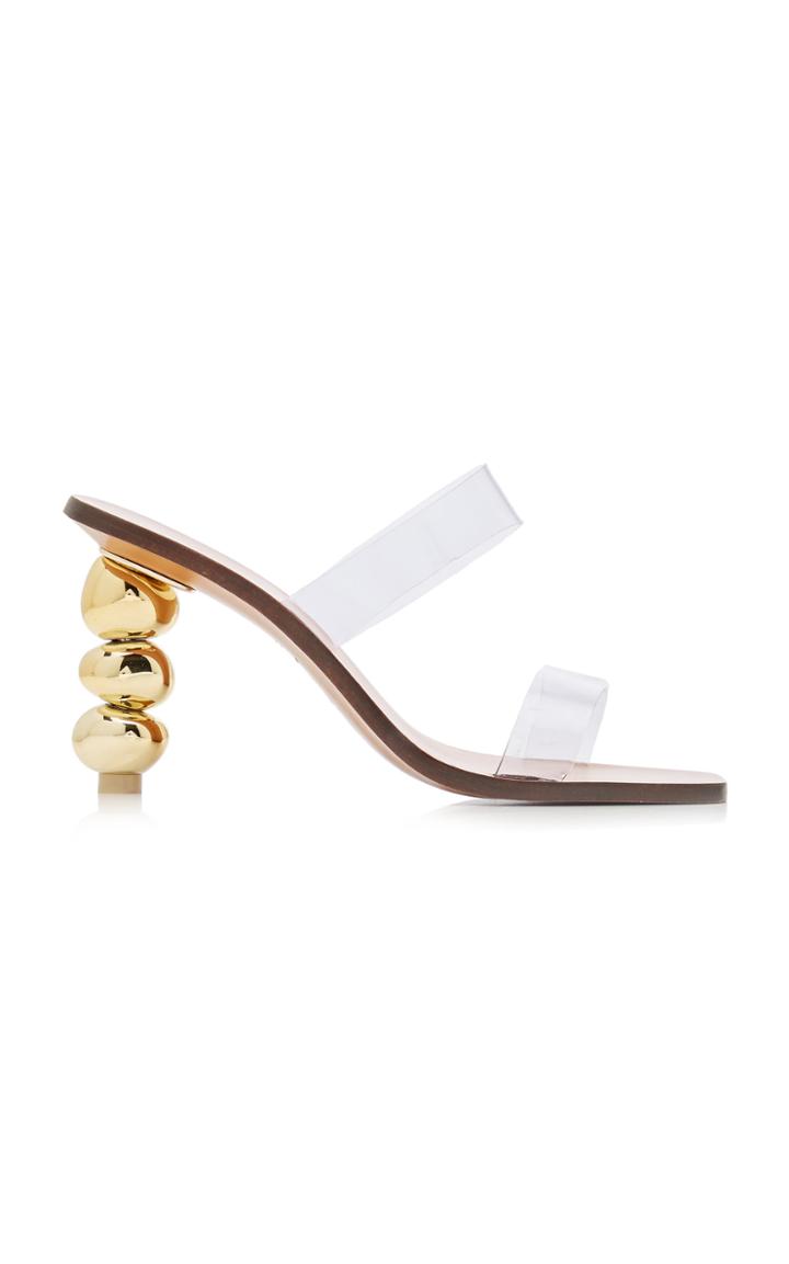 Cult Gaia Meta Vinyl Heels Size: 35