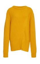 Prabal Gurung Ribbed Cashmere Crewneck Sweater