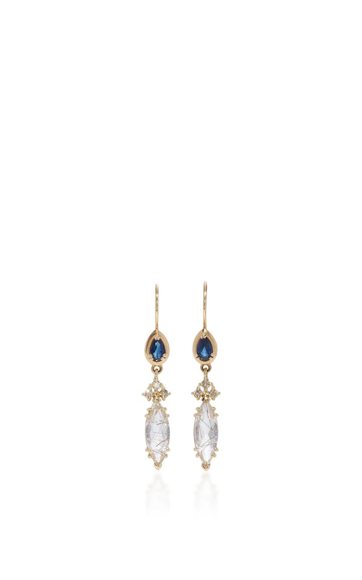 Anna Sheffield Eleonore Marquise Drop Earrings