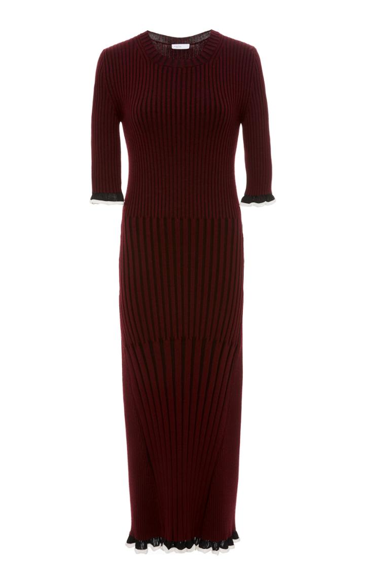 Rosetta Getty Blocked Rib Dress