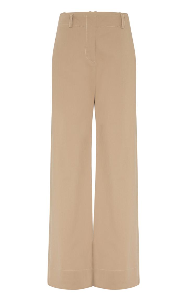Moda Operandi Anna Quan Hugo High-rise Cotton-blend Pants