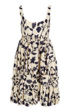 Brock Collection Floral Tiered Balloon Dress