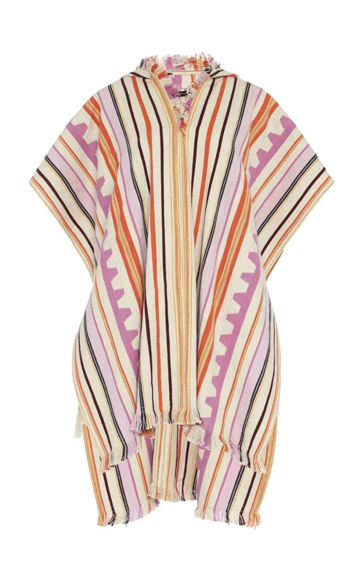 Moda Operandi Isabel Marant Pilen Striped Asymmetric Jacket Size: 34