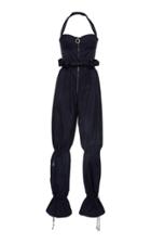 Jonathan Simkhai Rouched Taffeta Drawstring Jumpsuit