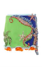 Moda Operandi Versace Embellished Crepe Mini Skirt