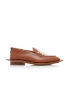 Moda Operandi Lanvin Leather Buckle Loafers Size: 36