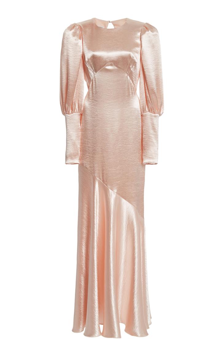 Philosophy Di Lorenzo Serafini Hammered-satin Maxi Dress
