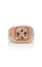 Jacquie Aiche One-of-a-kind Square Morganite Signet Ring