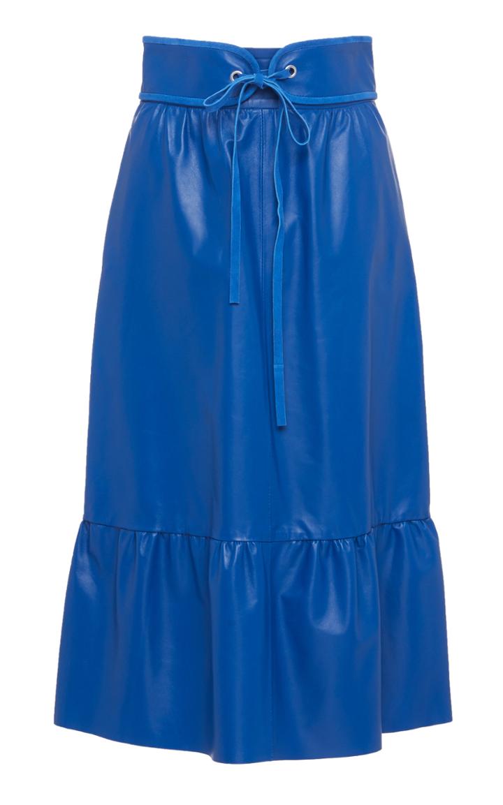 Red Valentino Ruffle Midi Skirt