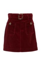 Alexachung Belted Corduroy Mini Skirt