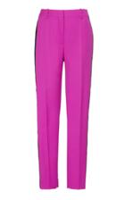 Ralph & Russo Wool Skinny Leg Trousers With Satin Stripe