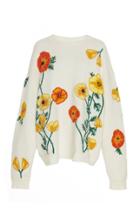 Alanui Floral Embroidered Cashmere Sweater