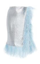 Christopher Kane Chanimail Feathered Wrap Skirt