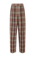 Derek Lam Plaid Pleated Trouser