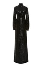 Michael Kors Collection Sequin Turtleneck Gown