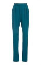 Moda Operandi Sally Lapointe Stretch Neoprene Elongated High-waisted Pleated Trouser