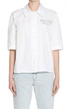 Moda Operandi Off-white C/o Virgil Abloh Bowling Short-sleeve Poplin Button-down Si