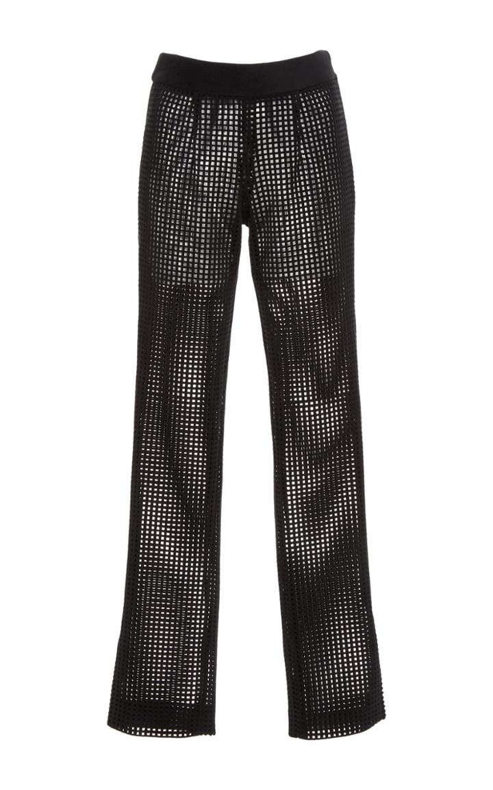 Sally Lapointe Lasercut Velour Skinny Pant