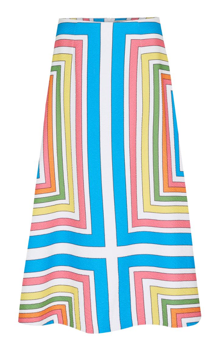 Emilia Wickstead Magali Printed Voile Midi Skirt