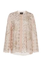 Biyan Kyolla Silk Eyelet Jacket