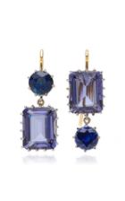 Renee Lewis Antique Synthetic Sapphire And Blue Quartz Earrings