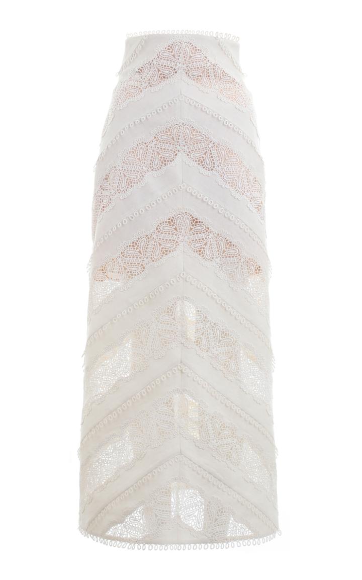 Zimmermann Painted Heart Chevron Skirt