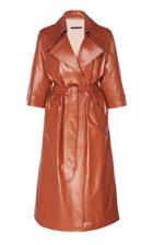 Zeynep Aray Leather Trench Coat