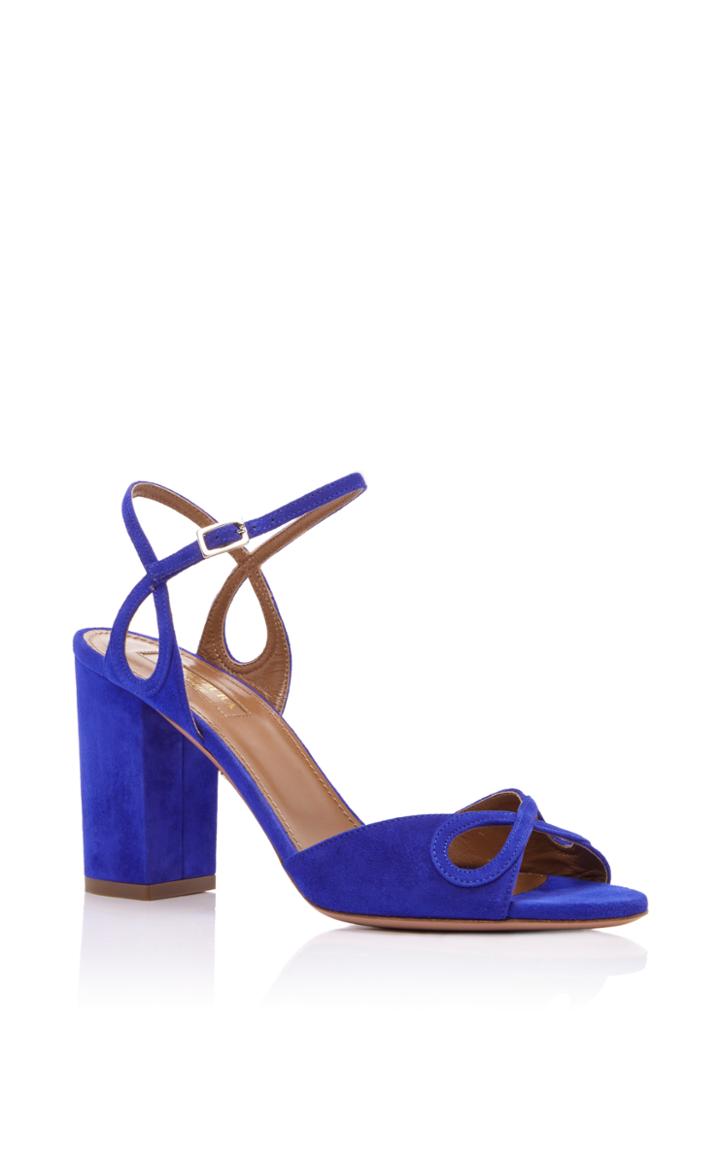 Aquazzura Suede Vera Sandals