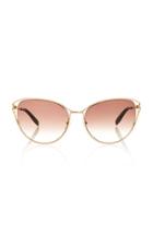 Alexander Mcqueen Cat-eye Gold-tone Sunglasses