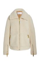 Moda Operandi Michael Kors Collection Shearling Bomber Jacket