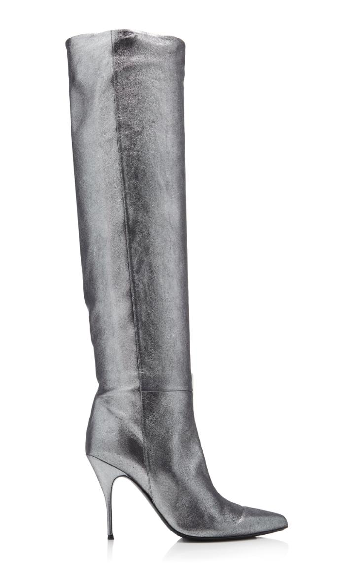 Zimmermann Metallic Leather Stiletto Boots