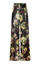 Adriana Iglesias Anan Wide-leg Silk Jacquard Pants