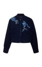 Josie Natori Bomber Jacket With Embellishment
