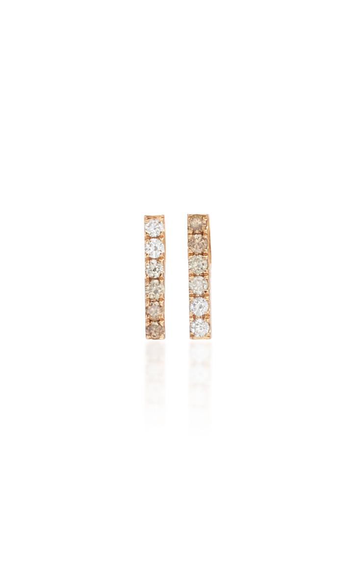 Eva Fehren Ombre Staple Diamond Stud Earrings