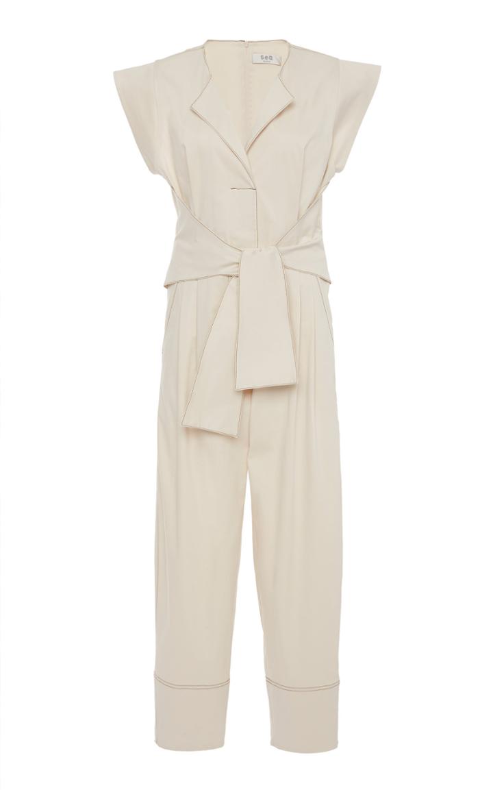 Sea Stella Cotton Blend Jumpsuit