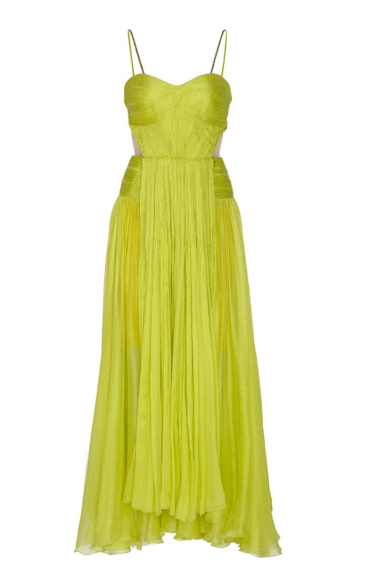 Maria Lucia Hohan Vika Metallic Mousseline Dress