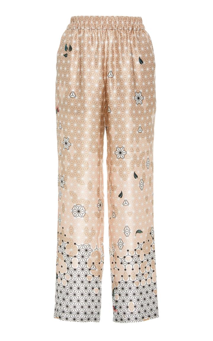 Alena Akhmadullina Printed Silk Trousers