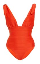 Moda Operandi Mara Hoffman Daphne Ribbed One-piece Swimsuit Size: Xxs