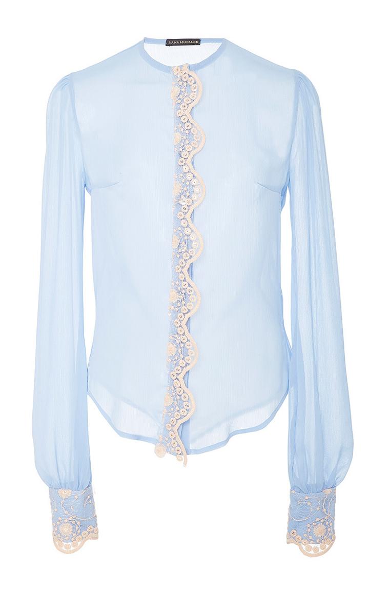Lana Mueller Acacia Barrel Sleeve Blouse