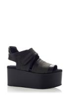 Marni Canvas Black Wedge Shoe