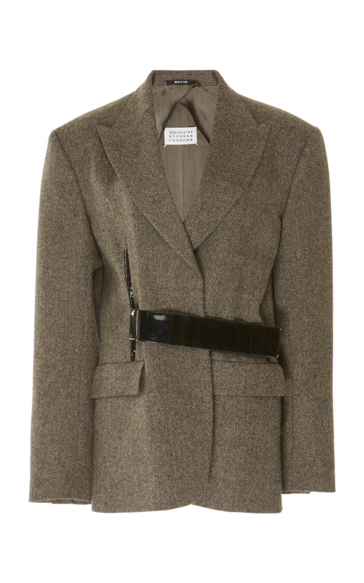 Maison Margiela Belted Wool Blazer Jacket