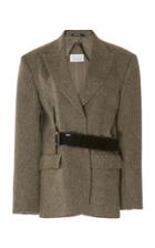 Maison Margiela Belted Wool Blazer Jacket