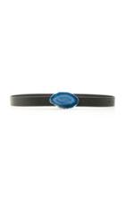 Gabriela Hearst Skinny Agate Leather Belt